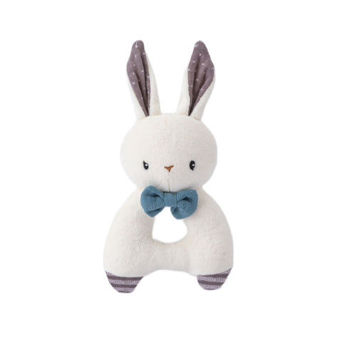 Rabbit Rattle - Blue (Organic Cotton)