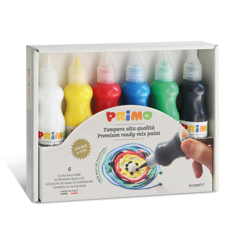 Ready-mix Poster Paint Set ( 6 * 75ml bottles)