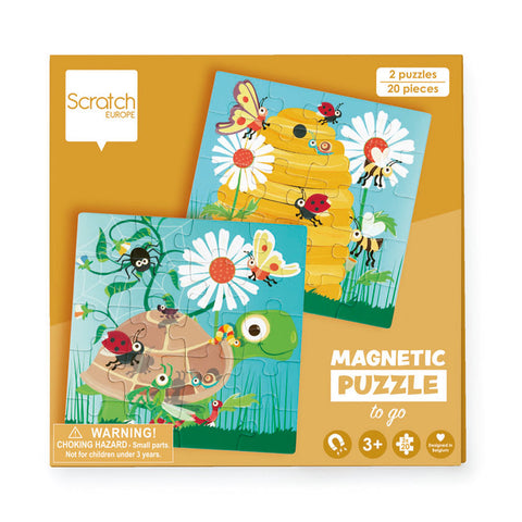Scratch Magnetic Puzzle Book - GARDEN PARTY