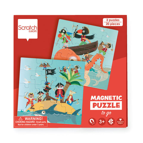 Scratch Magnetic Puzzle Book - PIRATES