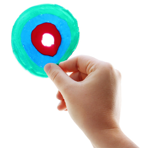 Peel and Stick Window Paints (incl. 6 * 75ml bottles and plastic mat)