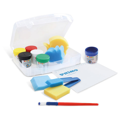 Poster Paint Set (incl 6 paints, sponges, brush, mat)