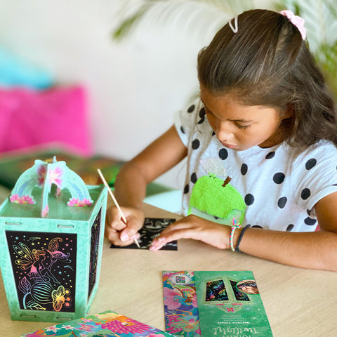 Twilight Fairy Lantern Scratch Art Set