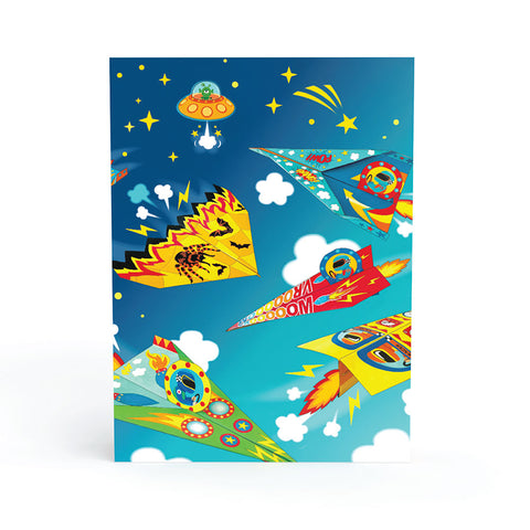 Paper Planes - 20 planes to colour and decorate