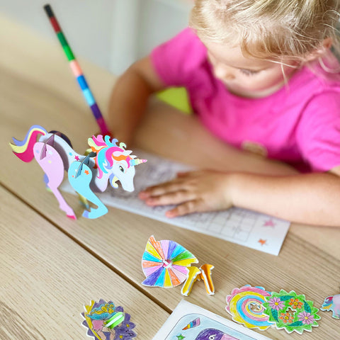 Unicorn Adventure Travel Suitcase Multi Craft and Activity Set