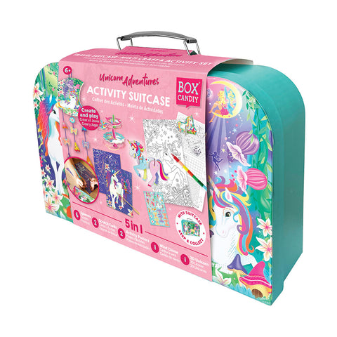 Unicorn Adventure Travel Suitcase Multi Craft and Activity Set
