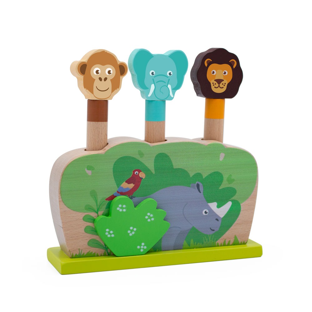 Safari Pop Up Animals Inside Out Toys