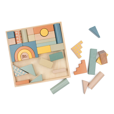 Jumini Retro Block Set with tray