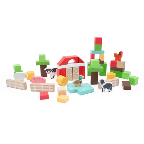 Farm Block Set (50pc in tub)