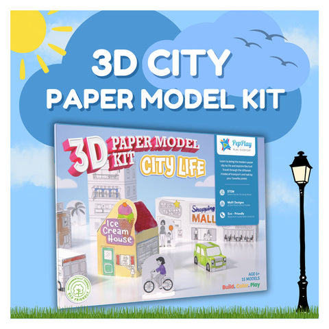 3D Paper Model Kit - City Life
