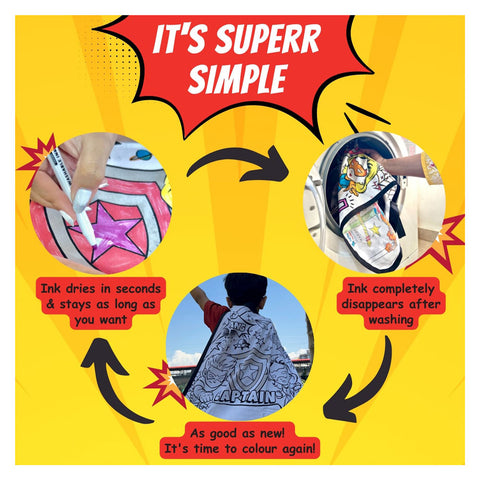 My Super Hero Colouring Cape Kit