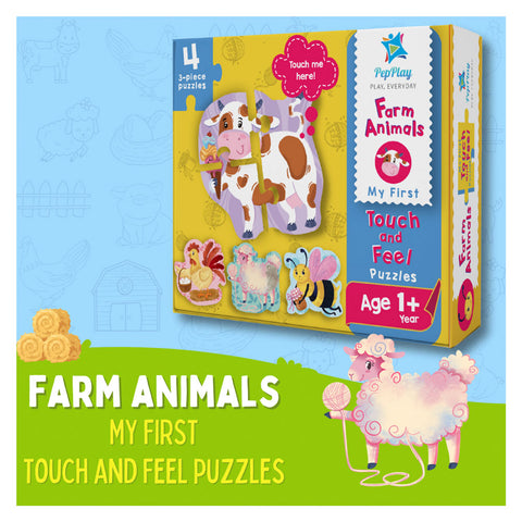 Touch & Feel Puzzles - Farm Animals