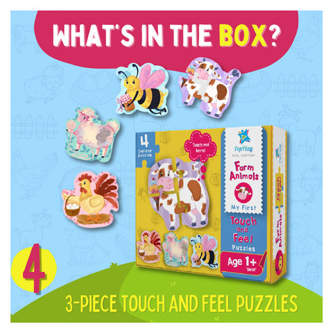 Touch & Feel Puzzles - Farm Animals
