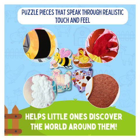 Touch & Feel Puzzles - Farm Animals