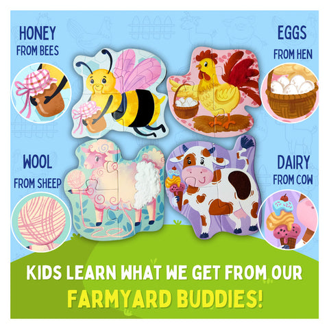 Touch & Feel Puzzles - Farm Animals