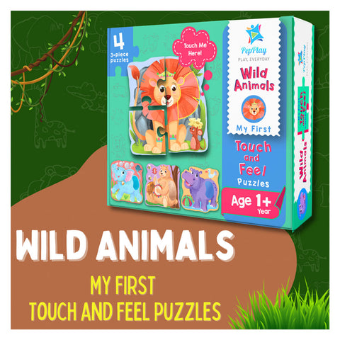 Touch & Feel Puzzles - Wild Animals