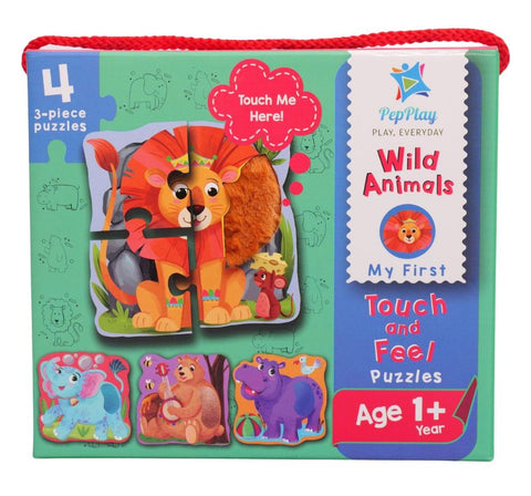 Touch & Feel Puzzles - Wild Animals