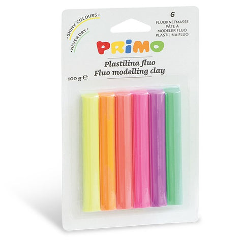 PRIMO Neon Modelling Clay 6 x 17g