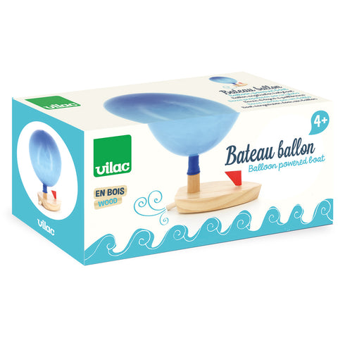 Vilac Balloon-Powered Wooden Boat
