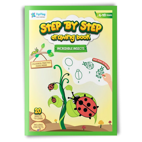 Step-By-Step Drawing Book - Incredible Insects