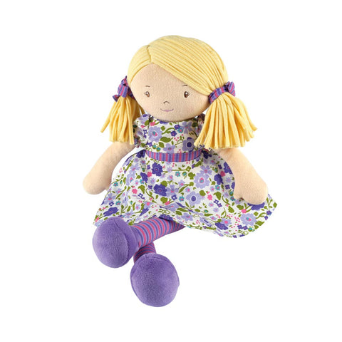 Bonikka Peggy Blonde Hair Doll on Lilac & Pink Dress