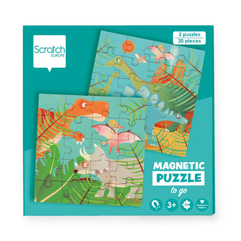 Scratch Magnetic Puzzle Book - DINOSAURS
