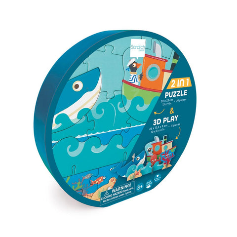 Scratch Play Puzzle (30pcs) OCEAN