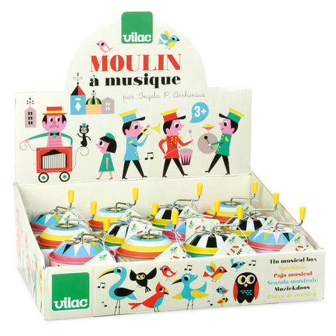 Vilac Tin Music Boxes, Counter Display of 12 - Ingela P. Arrhenius