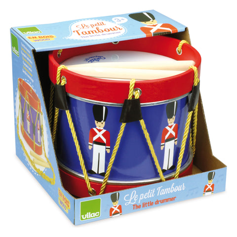 Vilac Wooden Drum with Sticks and Strap