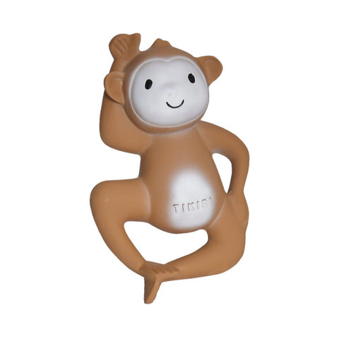 Tikiri Gift Boxed Monkey - Rubber Teether Rattle Bath Toy