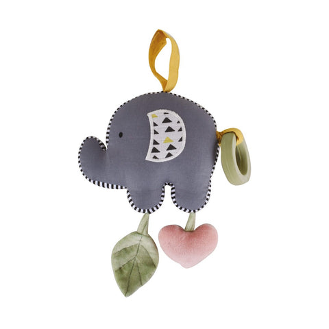 Tikiri Vibrating Elephant toy with Natural Rubber Teether