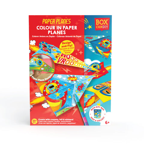 Paper Planes - 20 planes to colour and decorate