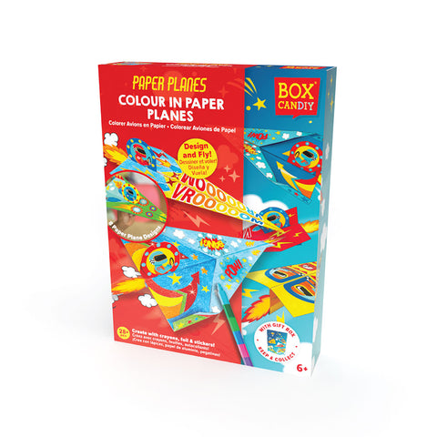 Paper Planes - 20 planes to colour and decorate