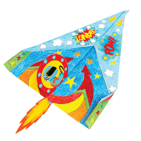 Paper Planes - 20 planes to colour and decorate