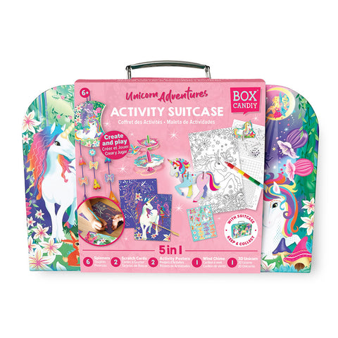 Unicorn Adventure Travel Suitcase Multi Craft and Activity Set