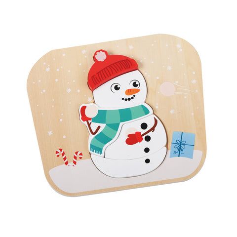 Santa and Snowman Puzzle Set