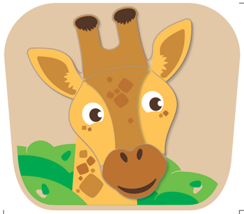 Safari Giraffe Raised Puzzle