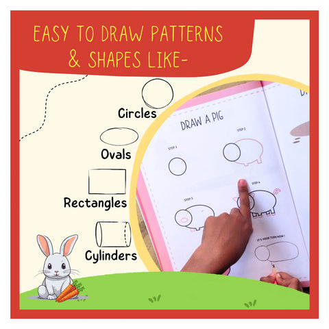 Step-By-Step Drawing Book - Cute Farm Animals