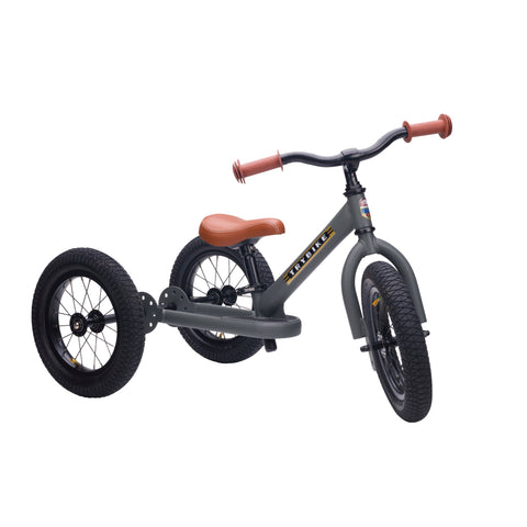 Trybike 2-in-1 Steel Balance Bike & Trike - GREY