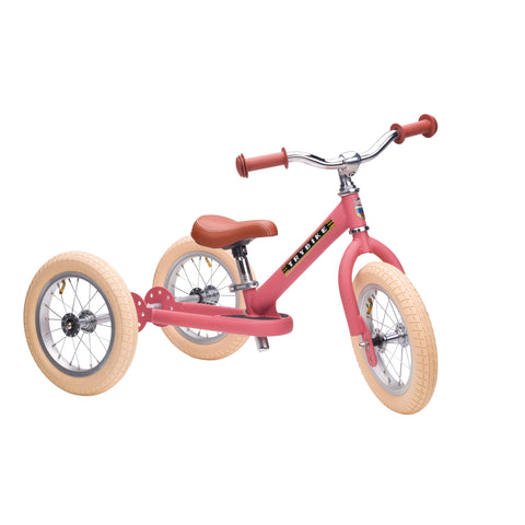 Trybike 2-in-1 Steel Balance Bike & Trike - PINK