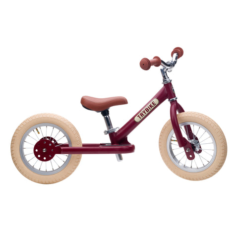Trybike 2-in-1 Steel Balance Bike & Trike - RED