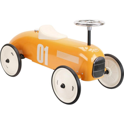 Vilac Vintage Ride-On Car - Classic Metal Children's Racing Car