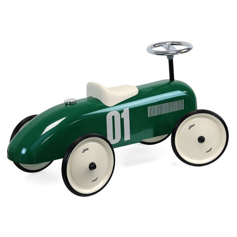 Vilac Vintage Ride-On Car - Classic Metal Children's Racing Car