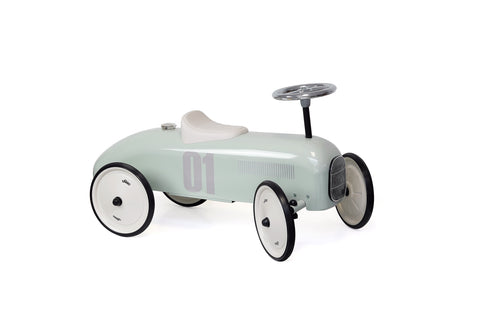Vilac Vintage Ride-On Car - Classic Metal Children's Racing Car