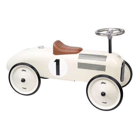 Vilac Vintage Ride-On Car - Classic Metal Children's Racing Car
