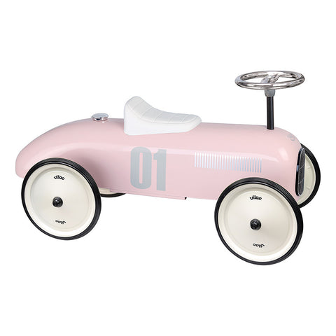 Vilac Vintage Ride-On Car - Classic Metal Children's Racing Car