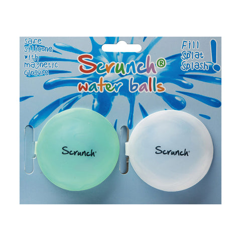 Scrunch Water Balls (pack of 2, white and green)