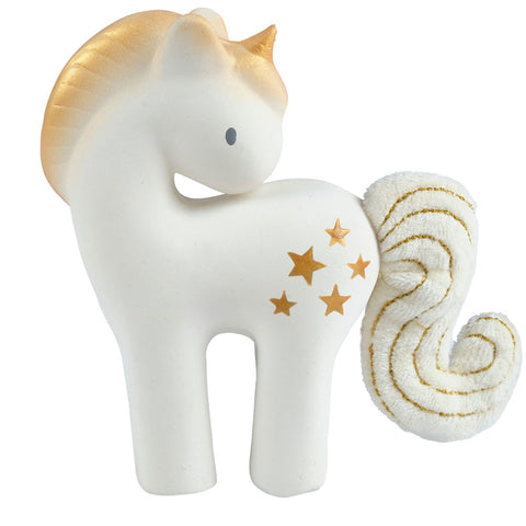 Fairytale Collection - Shining Stars Unicorn with - Natural Rubber with Crinkle Tail- With Swing Tag